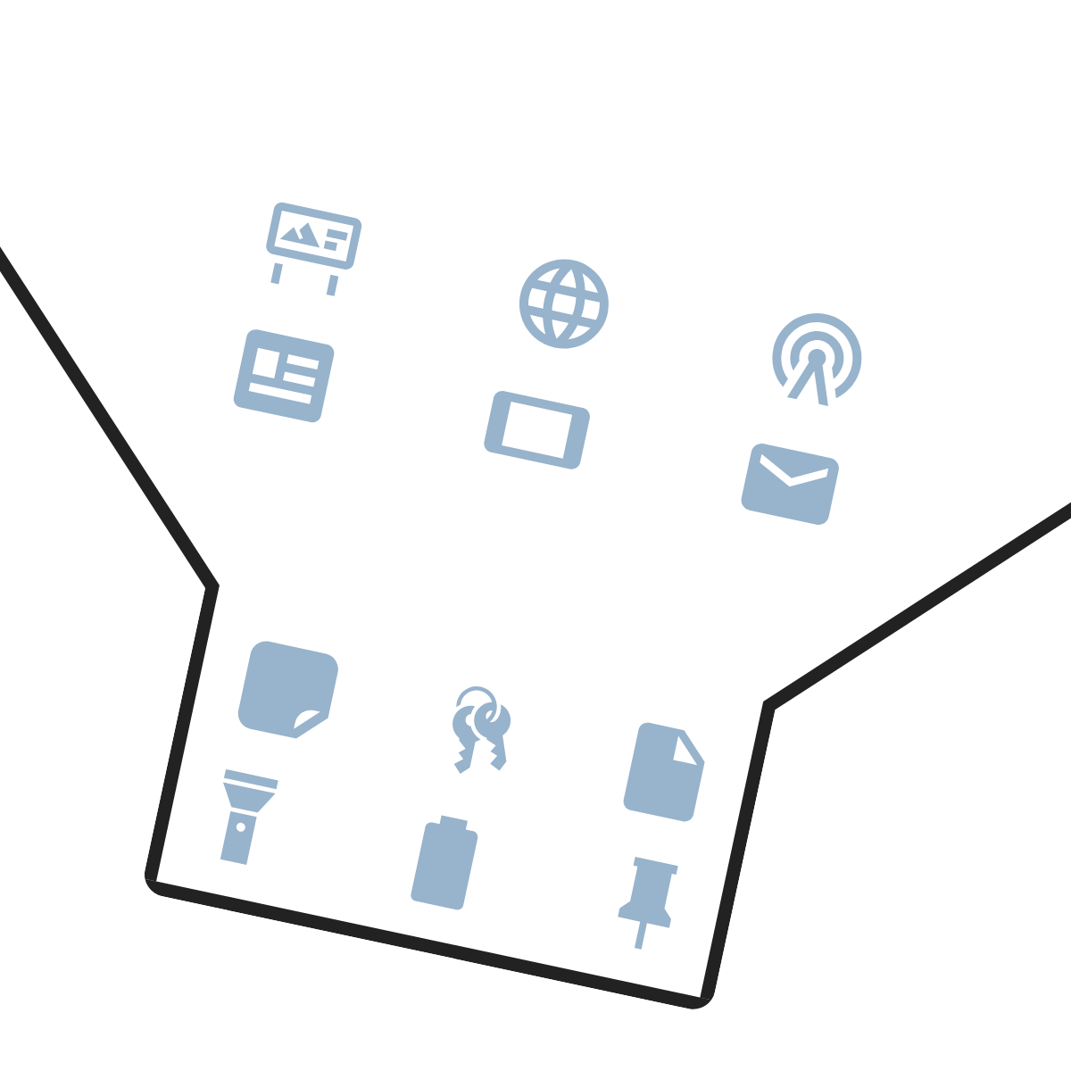 Pictogramme gestion de la logistique de Référence Directe